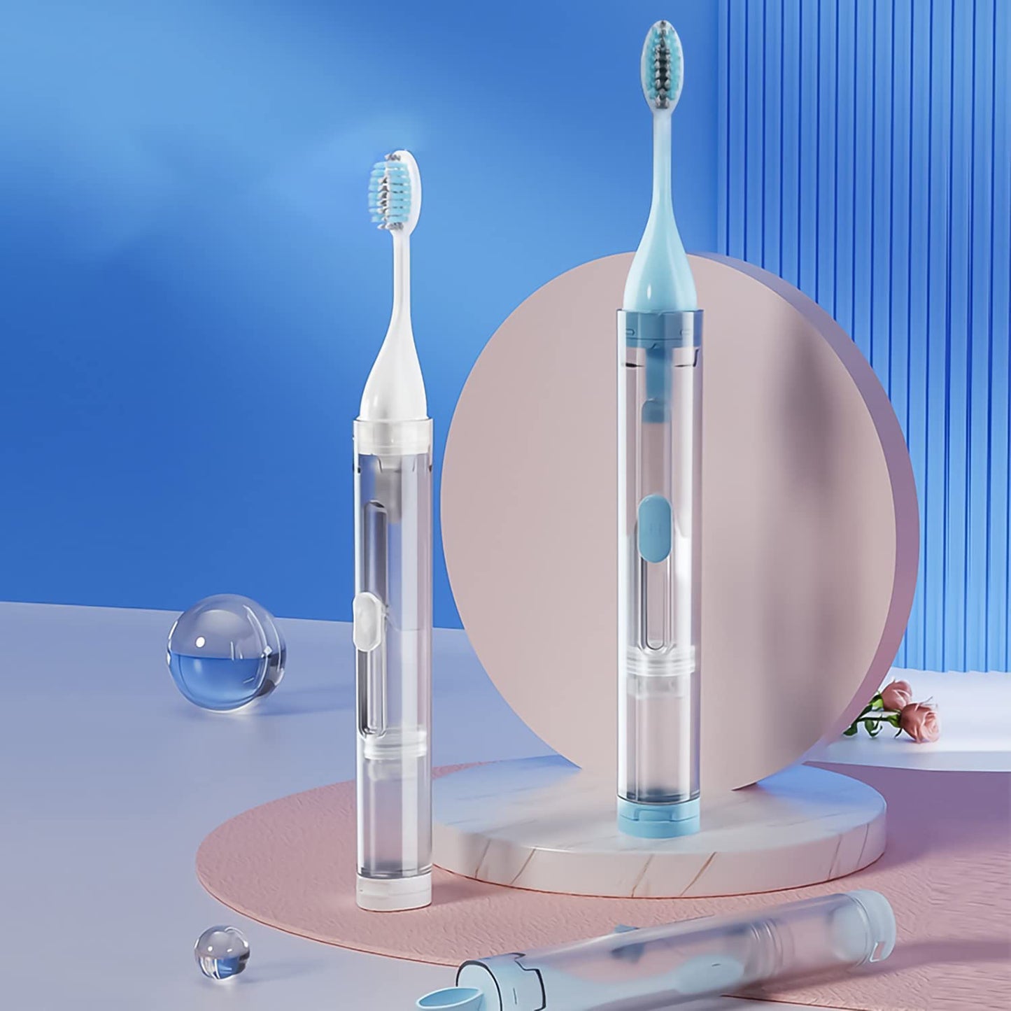 3 in 1 Portable Folding Travel Toothbrush
