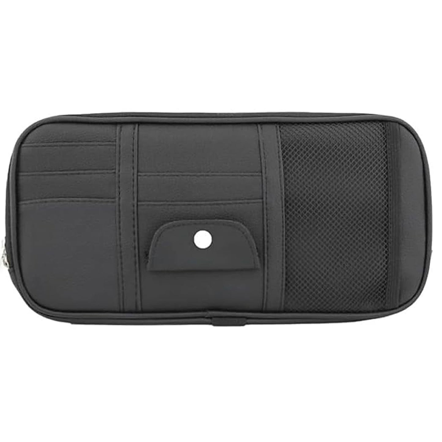 Multi-Pocket Car Sun Visor Organizer with Double Zippers