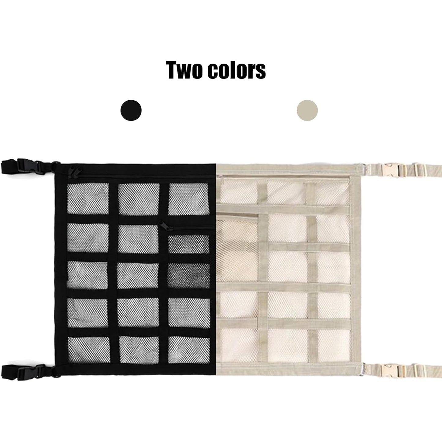 Double-Layer Adjustable  Mesh Car Roof Organizer