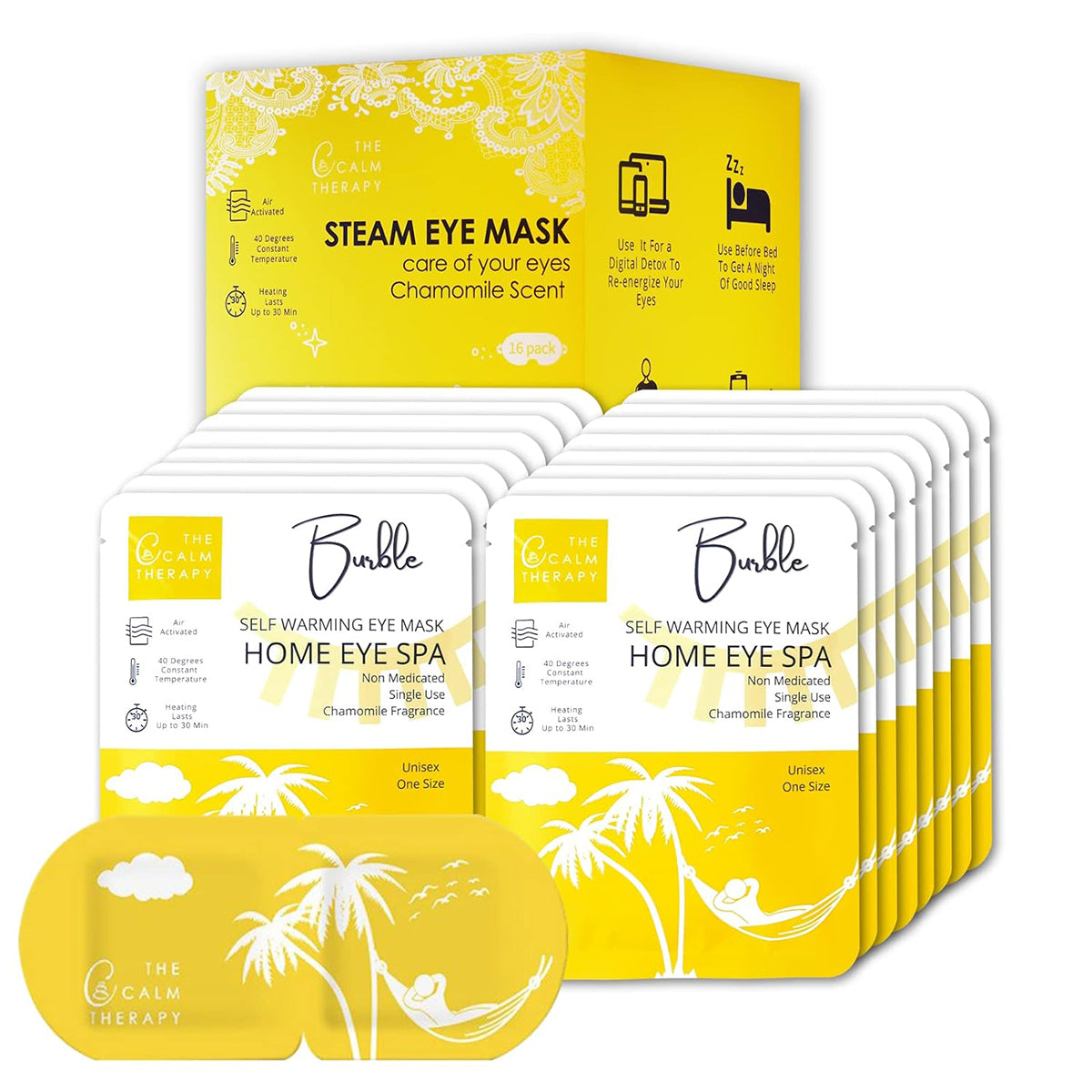 Scented Steam Eye Masks for Dry Eyes, SPA Warm Eye Mask, 5 PCS