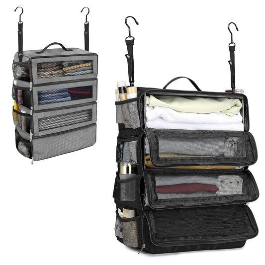 Collapsible Hanging Travel Luggage Organizer