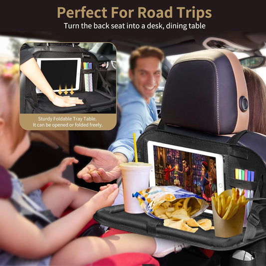 Foldable Car Backseat Organizer with Tray