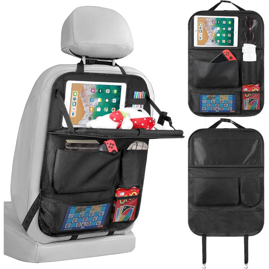 Foldable Car Backseat Organizer with Tray