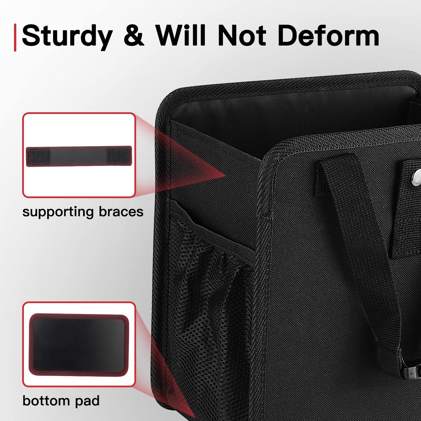 Large Multipurpose Foldable Hanging Car Trash, Backseat Storage Bag