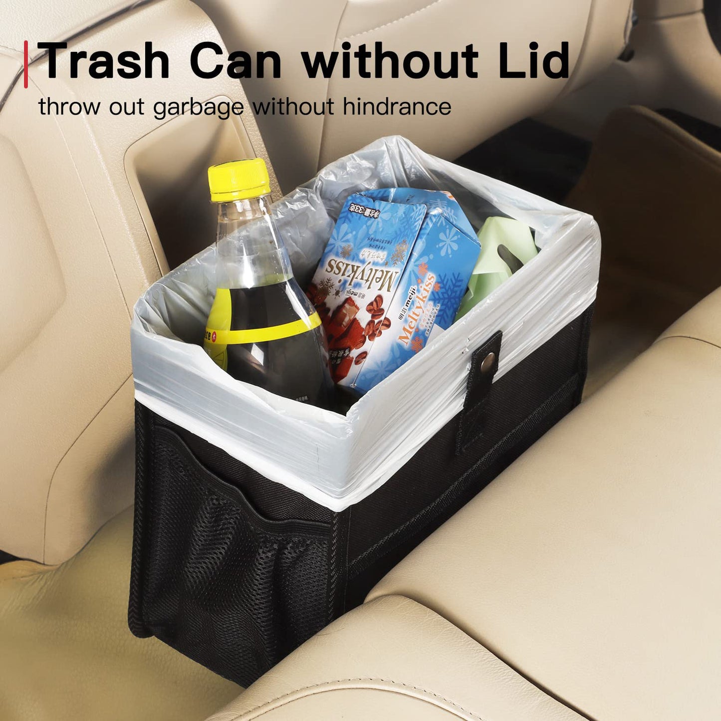 Large Multipurpose Foldable Hanging Car Trash, Backseat Storage Bag