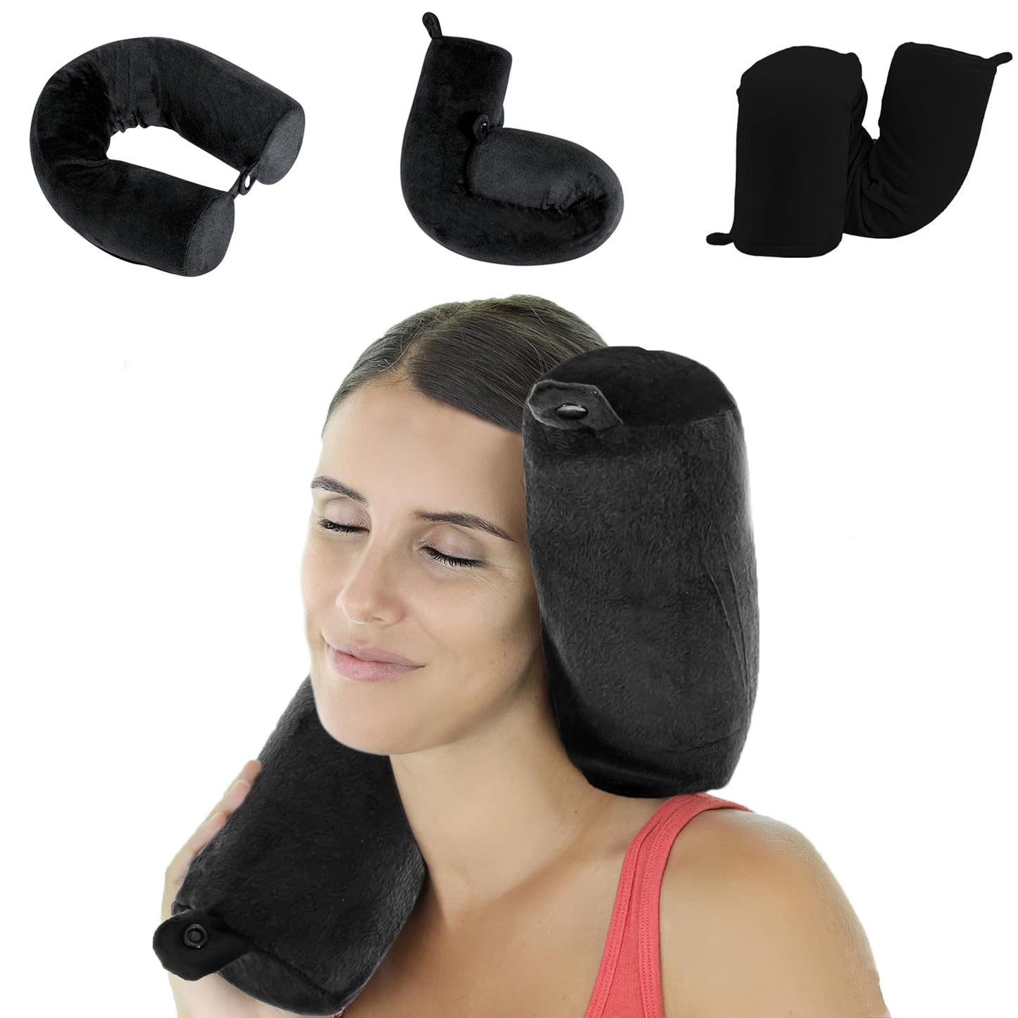 Multipurpose Free-Form Twist Memory Foam Travel Pillow