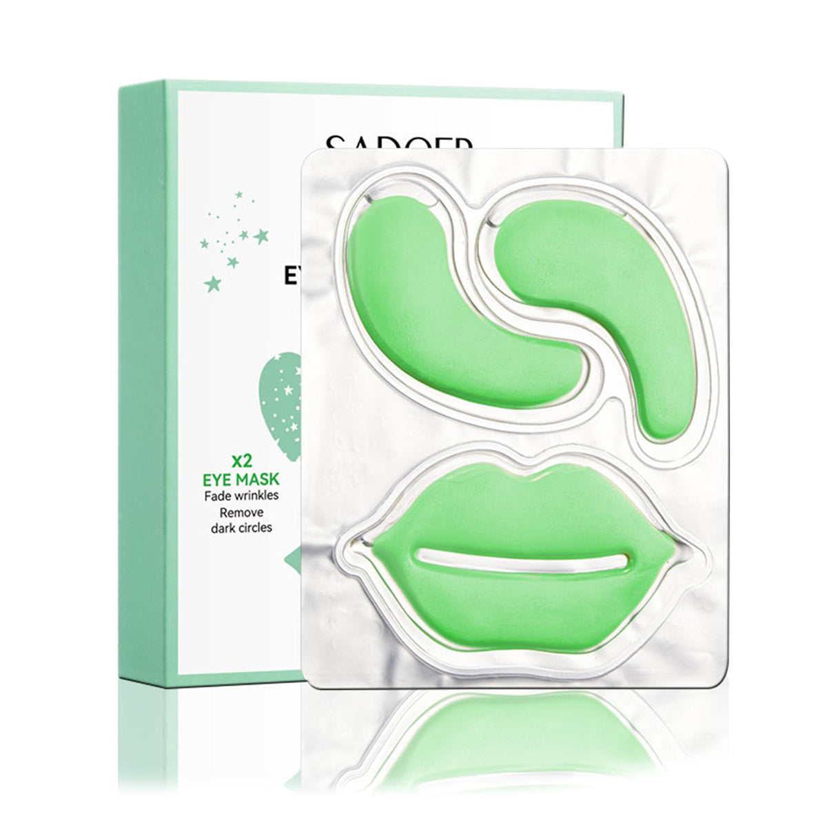 Lip Masks & Under Eye Patches, Moisturizing Lip and Eye Mask, 10 PCS