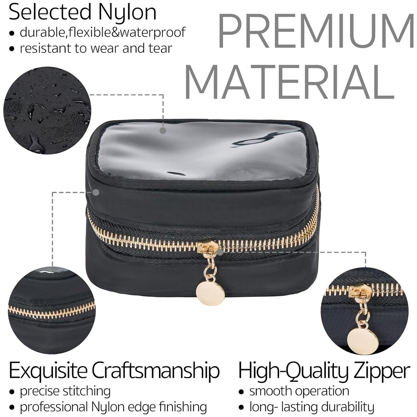 Mini Transparent Cosmetic Organizer Bag