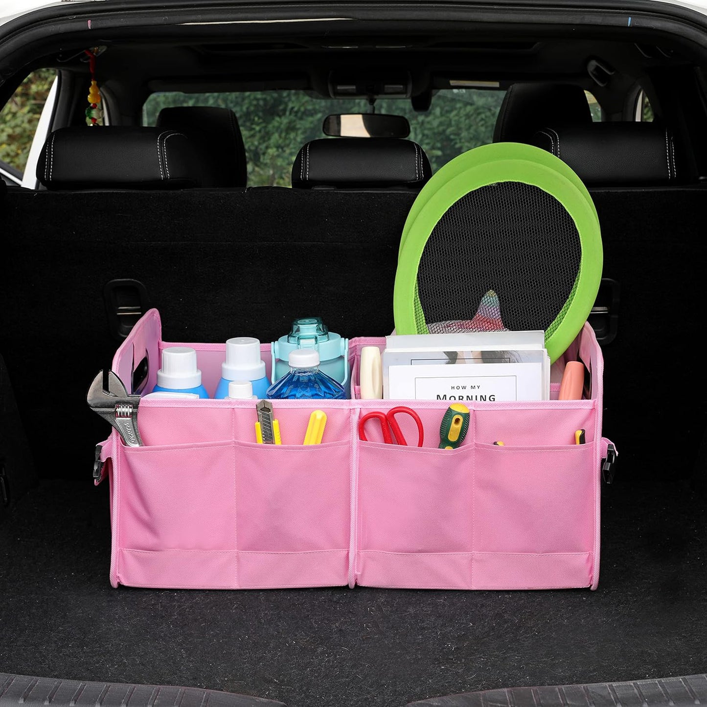 Multi-Compartment Foldable Car Trunk Storage Organizer