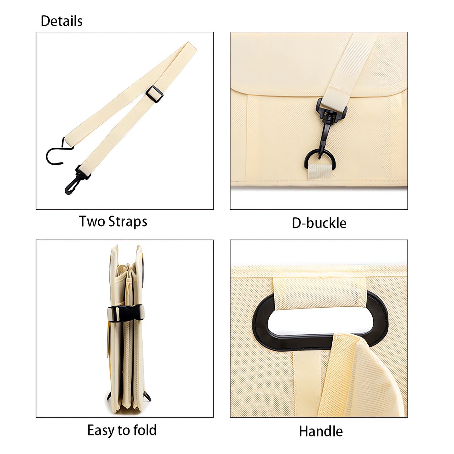 Multi-Compartment Foldable Car Trunk Storage Organizer