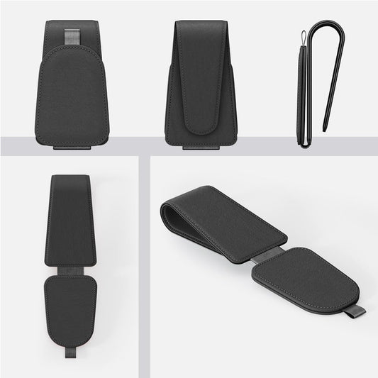 Multifunction Magnetic Leather Sunglasses Holders for Car Visor