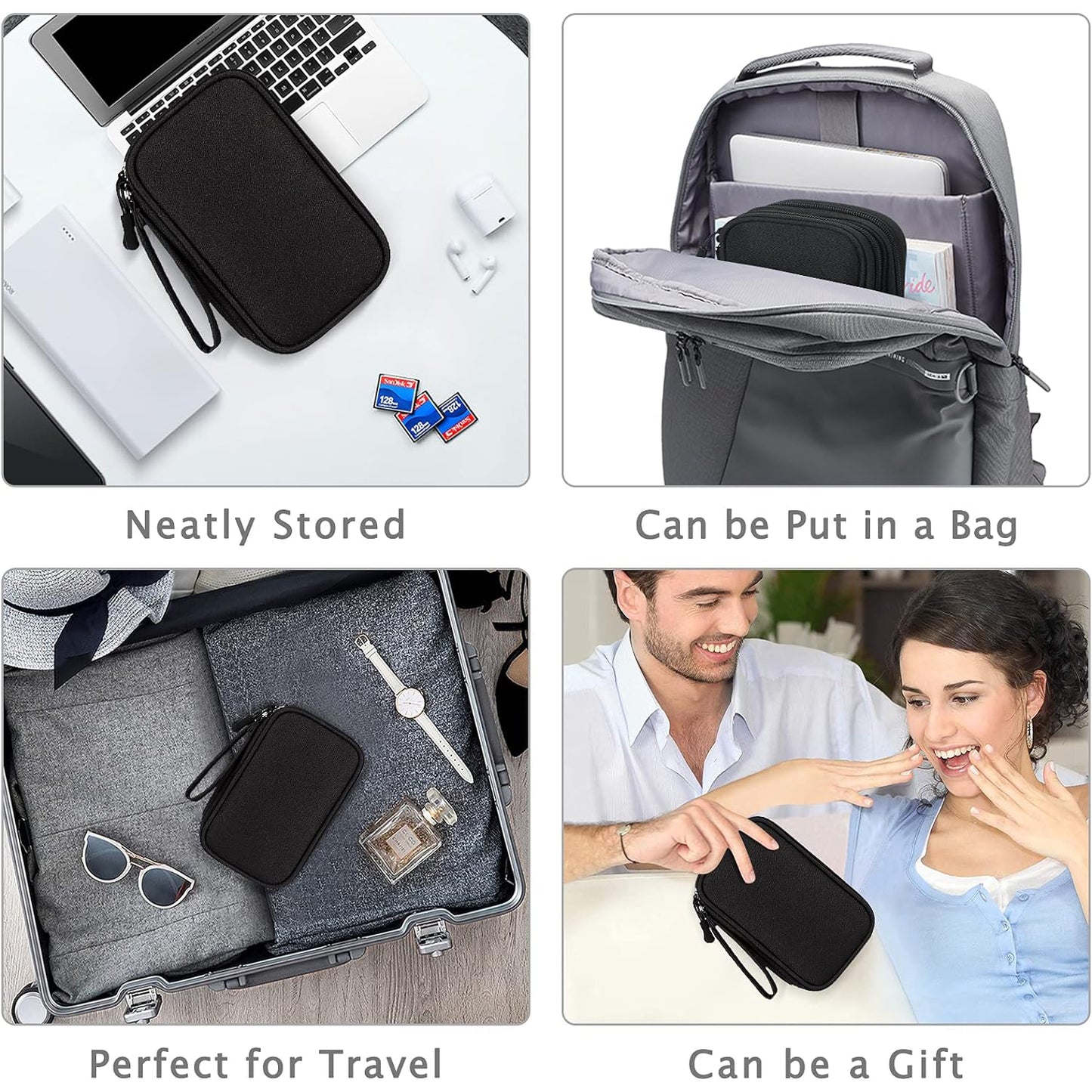 Waterproof 2-Layers Travel Electronic Organizer Bag