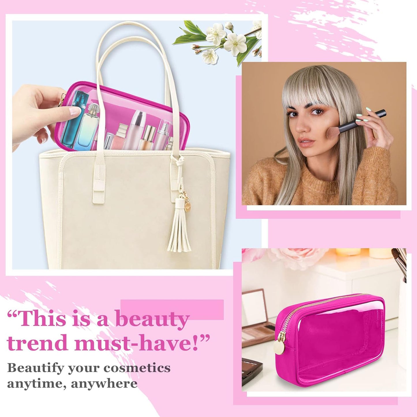 Waterproof Transparent Makeup Organizer Pouch