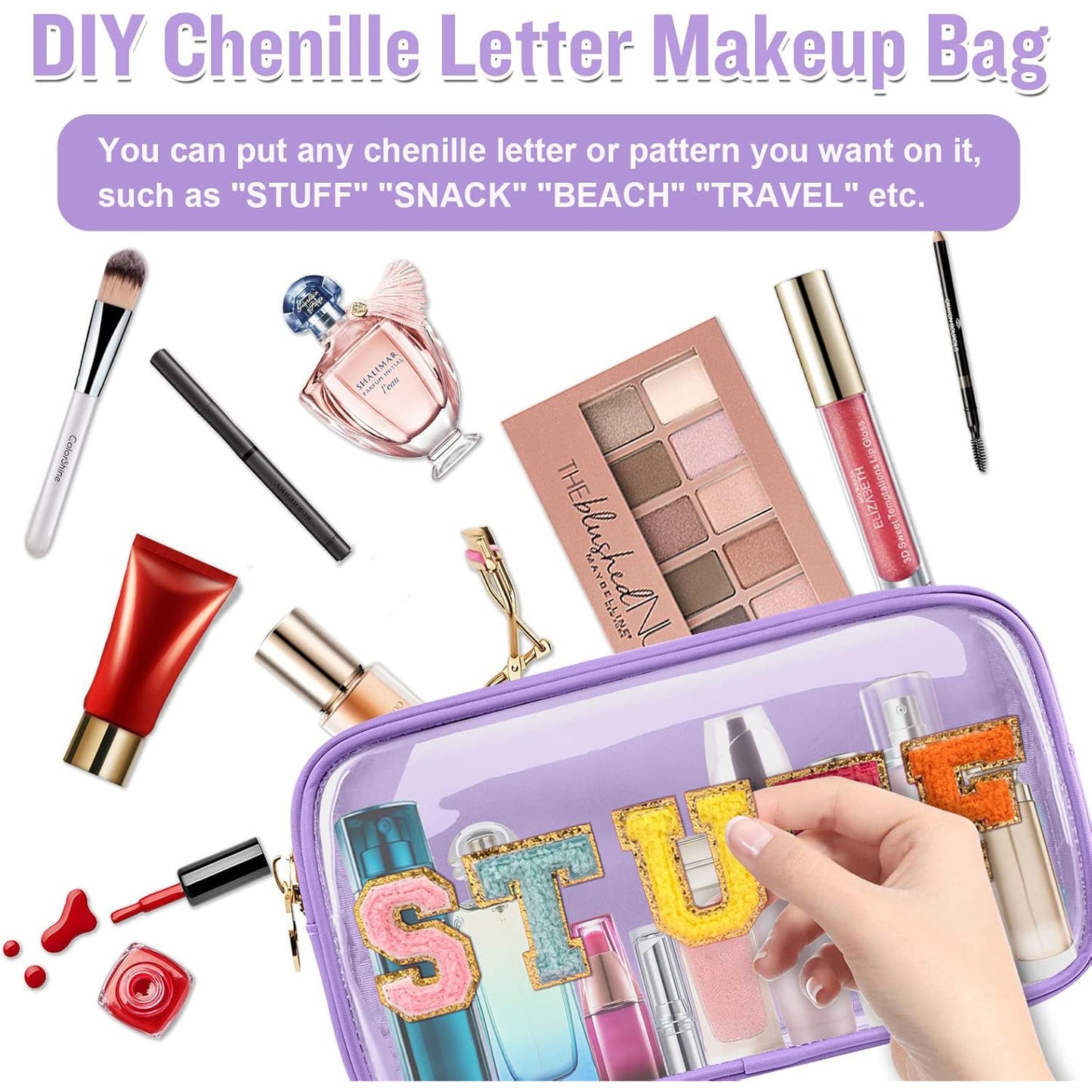 Waterproof Transparent Makeup Organizer Pouch