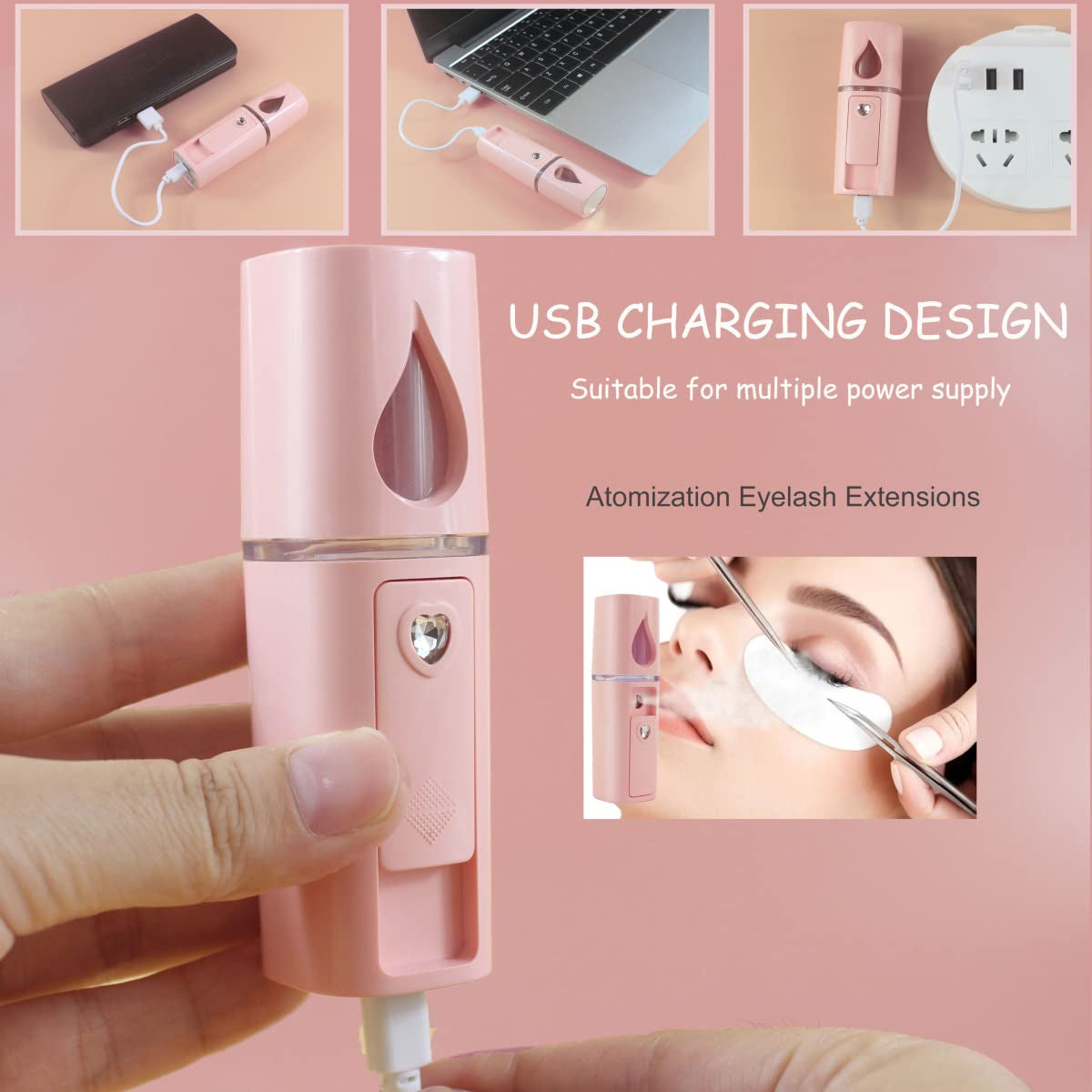 Nano Mist Sprayer USB handheld Facial Humidifier