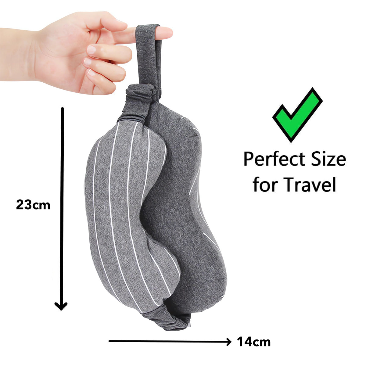 2-in-1 U Shaped Travel Pillow and Eye Mask