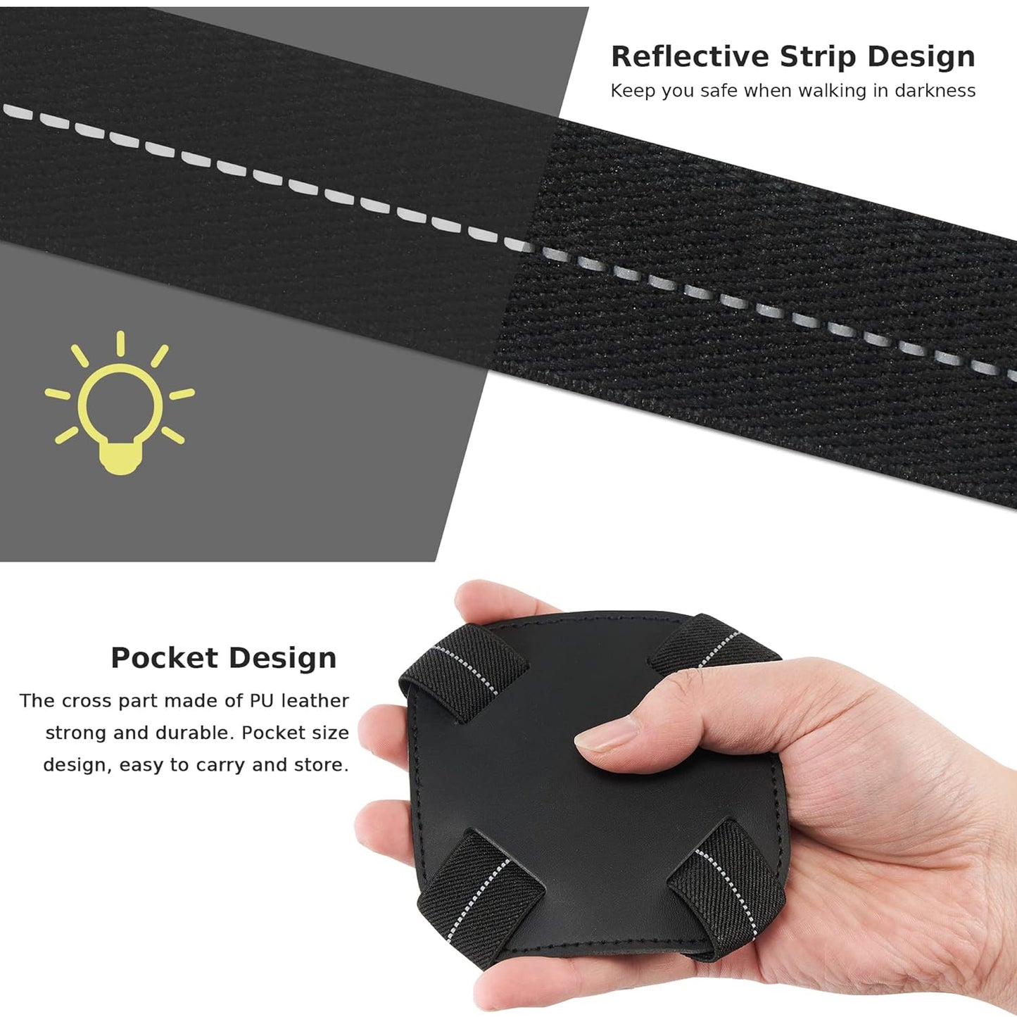 Curea elastica reflectorizanta pentru bagaje