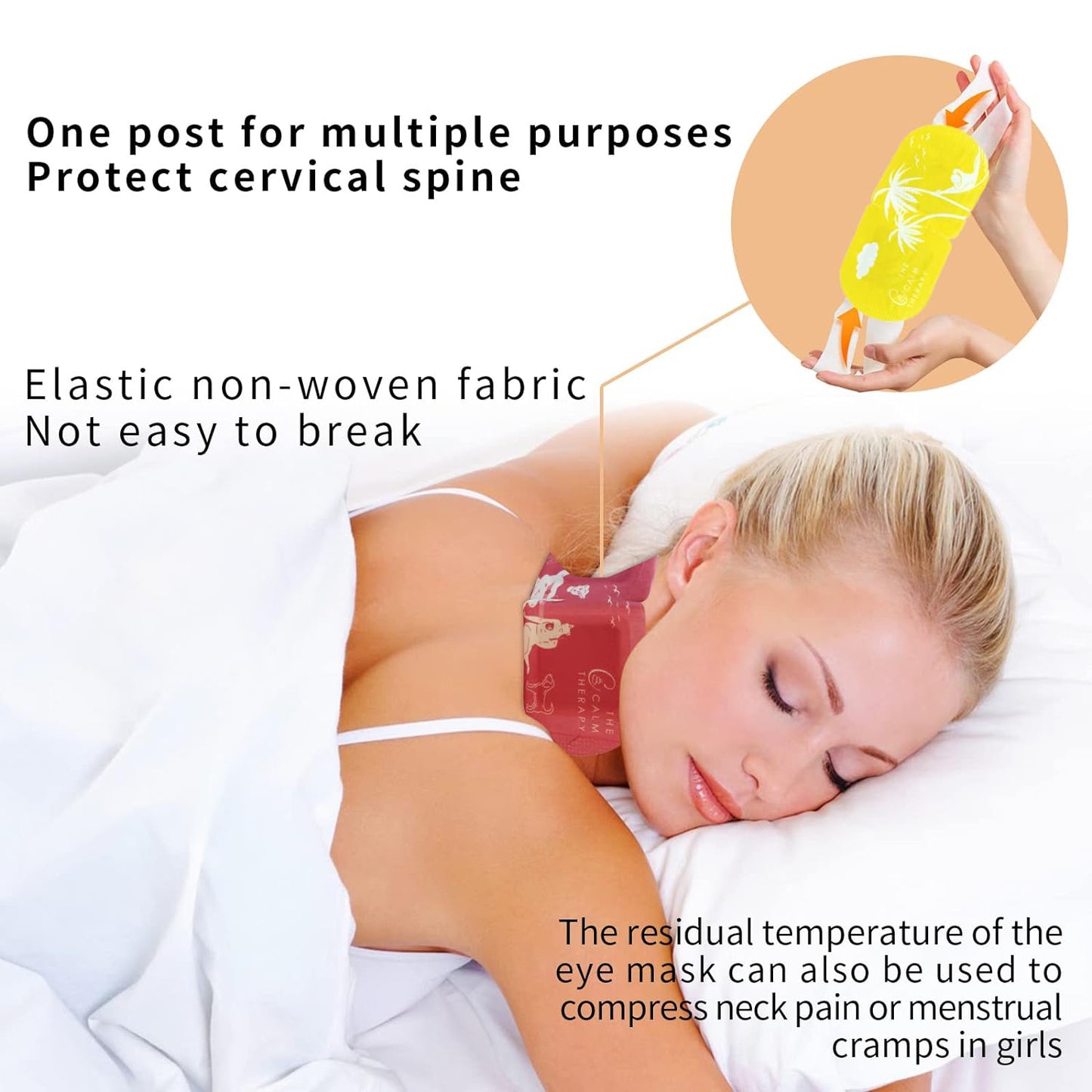Masti de ochi parfumate cu abur pentru ochi uscati, masca de ochi calda SPA, 5 PCS