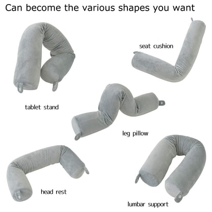 Multipurpose Free-Form Twist Memory Foam Travel Pillow