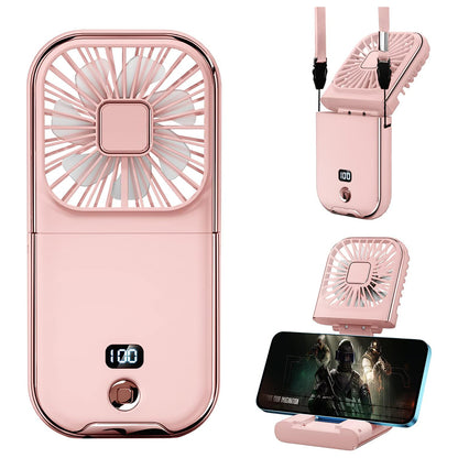 5 In 1 Multi-purpose  Foldable Handheld Fan