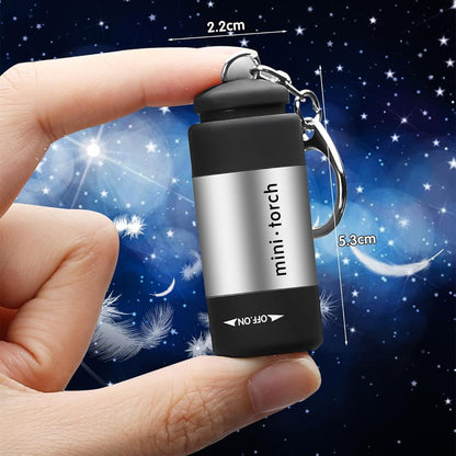 Mini Rechargeable Keychain Travel Flashlight, 3 Pack