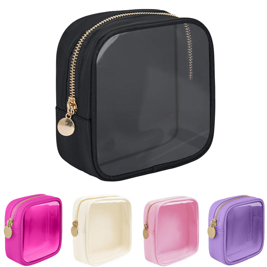 Mini geanta transparenta pentru organizarea produselor cosmetice