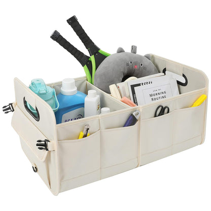 Multi-Compartment Foldable Car Trunk Storage Organizer