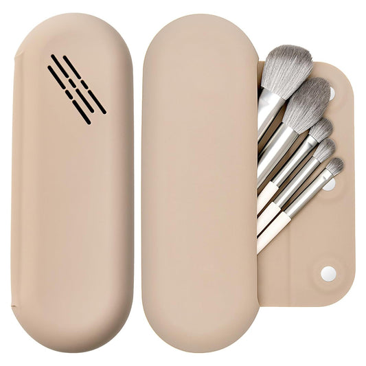 Organizator portabil de perii cosmetice din silicon