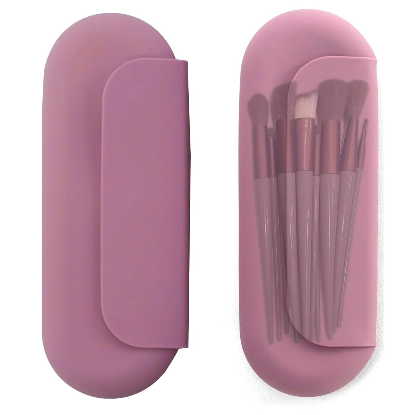 Organizator portabil de perii cosmetice din silicon