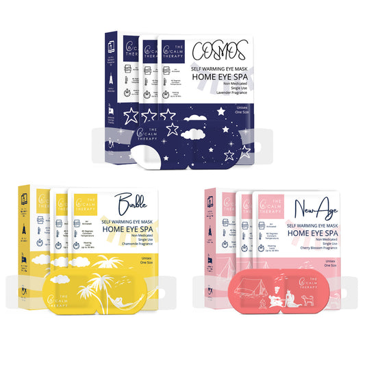 Masti de ochi parfumate cu abur pentru ochi uscati, masca de ochi calda SPA, 5 PCS