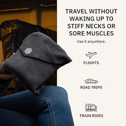 Soft Travel Scarf Pillow, Neck and Shoulder Support