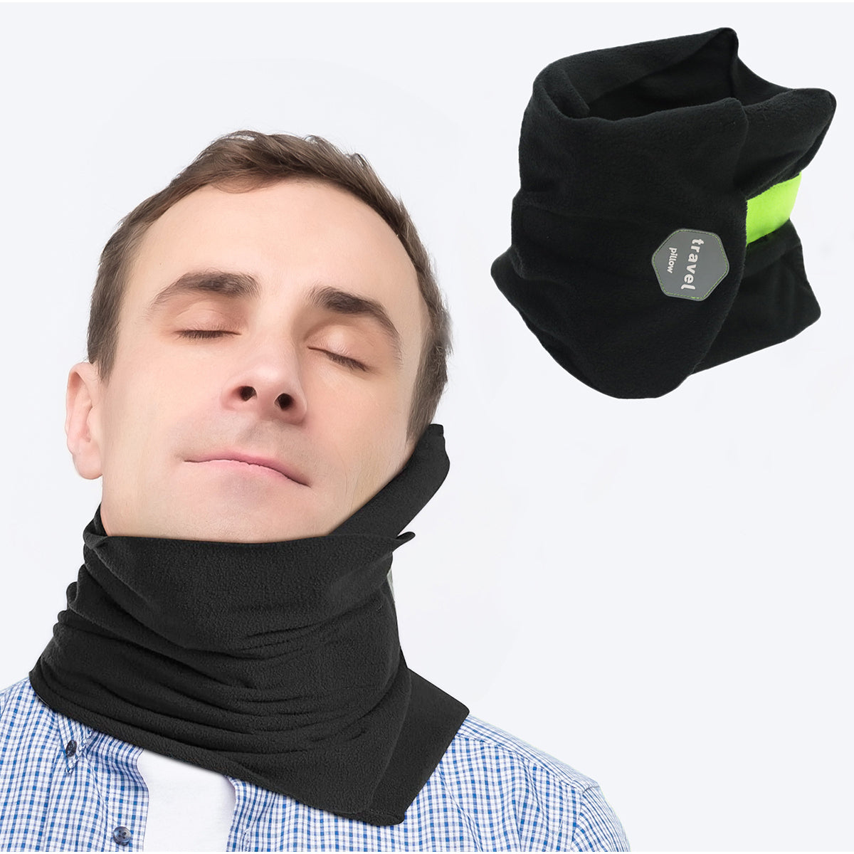 Soft Travel Scarf Pillow, Neck and Shoulder Support