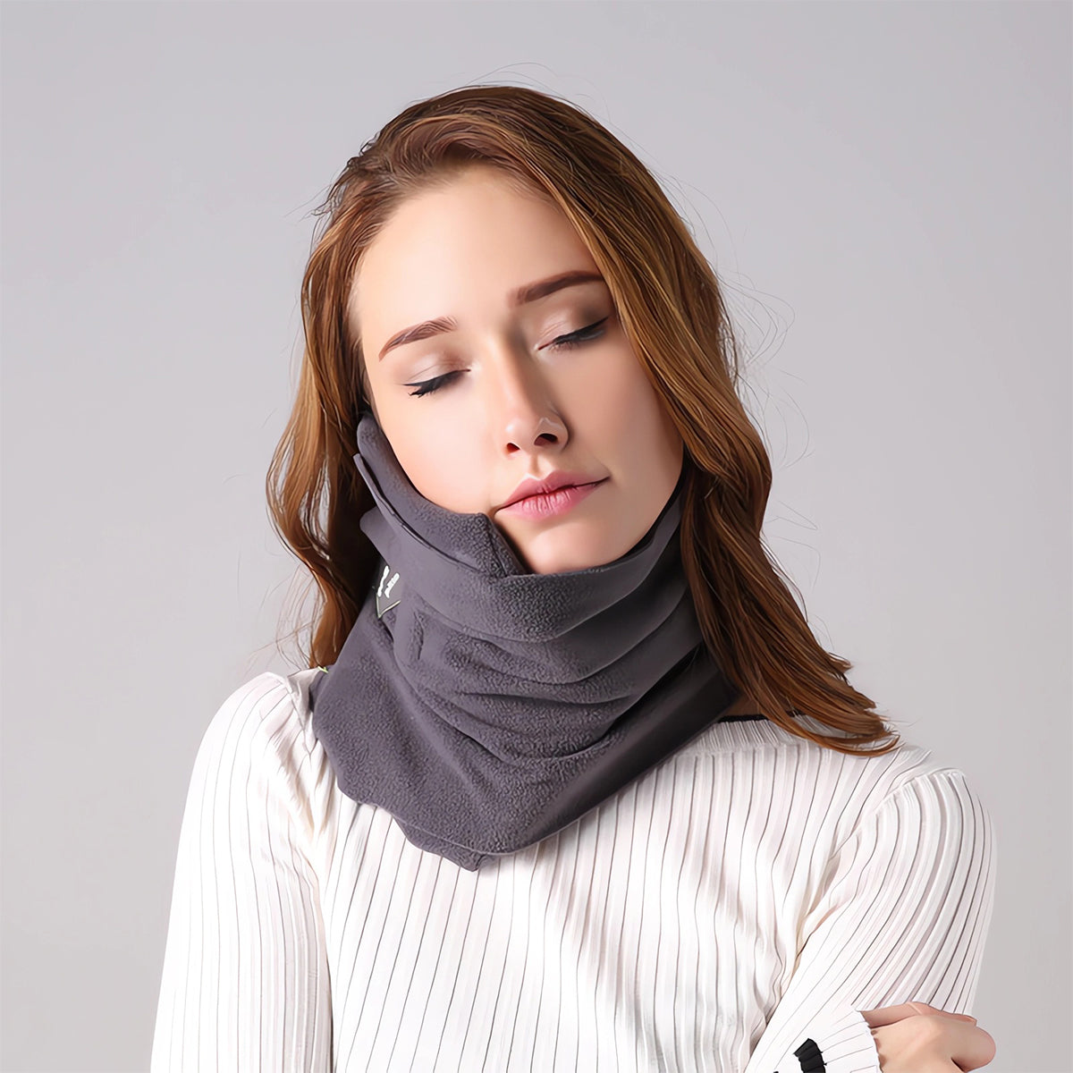 Soft Travel Scarf Pillow, Neck and Shoulder Support