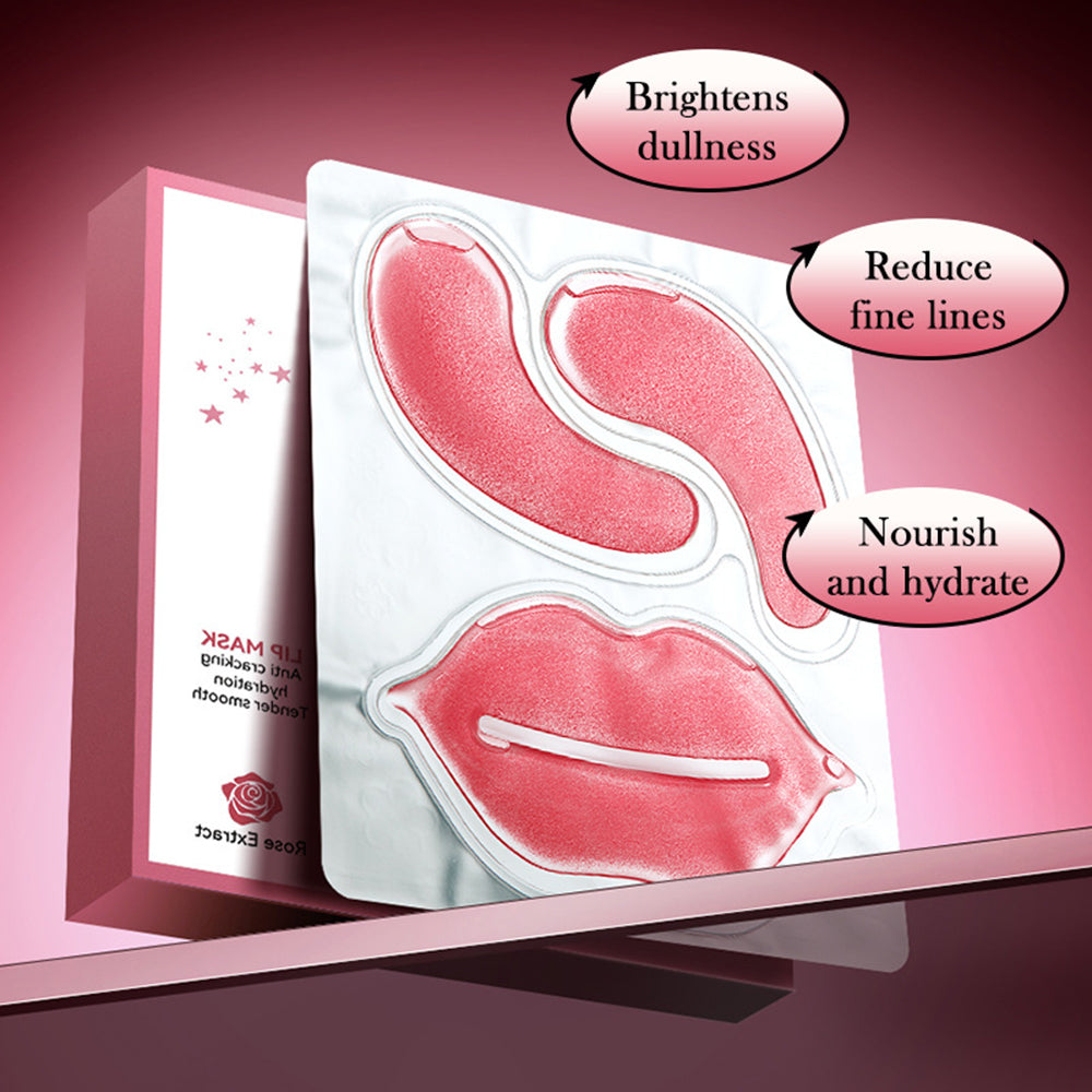 Lip Masks & Under Eye Patches, Moisturizing Lip and Eye Mask, 10 PCS