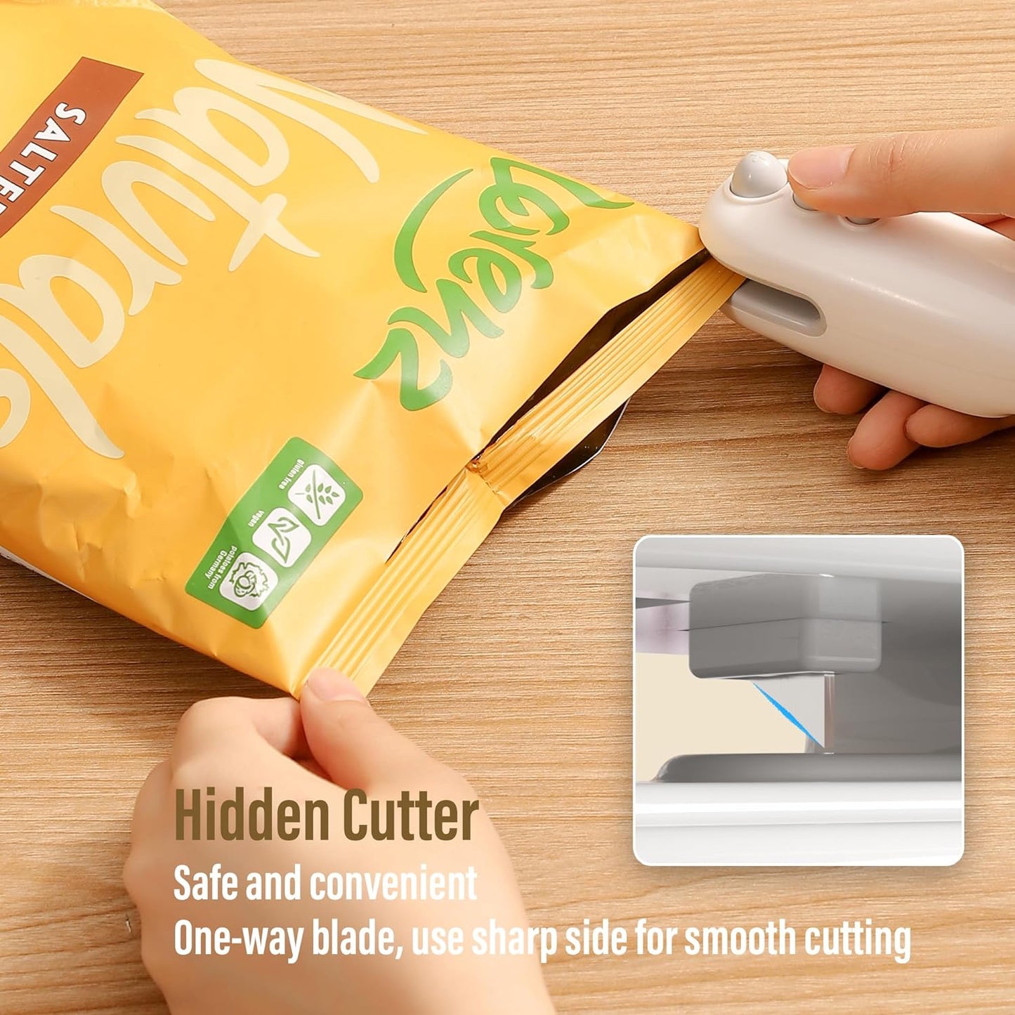Mini Rechargeable Bag Sealer with Cutter
